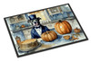 Pit Bull Terrier Fall Kitchen Pumpkins Doormat 24H X 36W DAC1725 product image at NuMercy