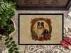 Collie Christmas Flowers Doormat 24H X 36W product image at NuMercy 3