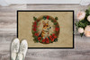 Corgi Christmas Flowers Doormat 24H X 36W DAC2350 product image at NuMercy 2
