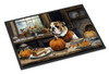 English Bulldog Fall Kitchen Pumpkins Doormat 24H X 36W DAC1756 product image at NuMercy