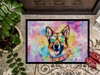 German Shepherd Hippie Dawg Doormat 24H X 36W DAC2510 product image at NuMercy 3