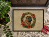 Shar Pei Christmas Flowers Doormat 24H X 36W product image at NuMercy 3