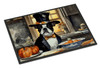 Boston Terrier Fall Kitchen Pumpkins Doormat 24H X 36W DAC1747 product image at NuMercy