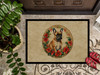 French Bulldog Christmas Flowers Doormat 24H X 36W product image at NuMercy 3