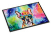 Boston Terrier Hippie Dawg Doormat 24H X 36W DAC2468 product image at NuMercy