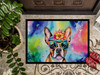 Boston Terrier Hippie Dawg Doormat 24H X 36W DAC2468 product image at NuMercy 3