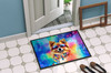 Pomeranian Hippie Dawg Doormat 24H X 36W DAC2540 product image at NuMercy 4