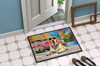 Yellow Labrador Hippie Dawg Doormat 24H X 36W DAC2530 product image at NuMercy 4