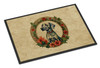 Weimaraner Christmas Flowers Doormat 24H X 36W product image at NuMercy