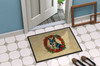 Australian Cattle Dog Christmas Flowers Doormat 24H X 36W product image at NuMercy 4