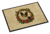 Papillon Christmas Flowers Doormat 24H X 36W product image at NuMercy
