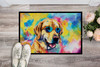 Yellow Labrador Hippie Dawg Doormat 24H X 36W DAC2529 product image at NuMercy 2
