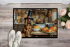 Cocker Spaniel Fall Kitchen Pumpkins Doormat 24H X 36W product image at NuMercy 2