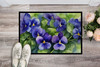 Rhode Island Violets in Watercolor Doormat 24H X 36W product image at NuMercy 2