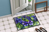 Rhode Island Violets in Watercolor Doormat 24H X 36W product image at NuMercy 4