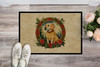 Labrador Retriever Christmas Flowers Doormat 24H X 36W DAC2388 product image at NuMercy 2