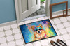 Pomeranian Hippie Dawg Doormat 24H X 36W DAC2541 product image at NuMercy 4