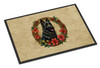 Belgian Sheepdog Christmas Flowers Doormat 24H X 36W product image at NuMercy