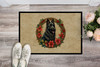 Belgian Sheepdog Christmas Flowers Doormat 24H X 36W product image at NuMercy 2