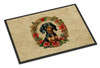 Dachshund Christmas Flowers Doormat 24H X 36W DAC2352 product image at NuMercy