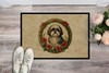 Shih Tzu Christmas Flowers Doormat 24H X 36W DAC2431 product image at NuMercy 2