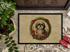 Shih Tzu Christmas Flowers Doormat 24H X 36W DAC2431 product image at NuMercy 3