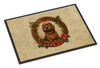 Briard Christmas Flowers Doormat 24H X 36W product image at NuMercy