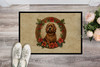 Briard Christmas Flowers Doormat 24H X 36W product image at NuMercy 2