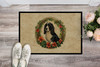 Welsh Springer Spaniel Christmas Flowers Doormat 24H X 36W DAC2443 product image at NuMercy 2