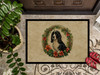 Welsh Springer Spaniel Christmas Flowers Doormat 24H X 36W DAC2443 product image at NuMercy 3