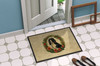 Welsh Springer Spaniel Christmas Flowers Doormat 24H X 36W DAC2443 product image at NuMercy 4