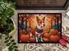 Red Basenji Fall Doormat 24H X 36W product image at NuMercy 3