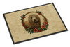 Komondor Christmas Flowers Doormat 24H X 36W product image at NuMercy