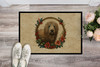 Komondor Christmas Flowers Doormat 24H X 36W product image at NuMercy 2