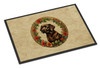 Labrador Retriever Christmas Flowers Doormat 24H X 36W DAC2387 product image at NuMercy