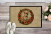 Chihuahua Christmas Flowers Doormat 24H X 36W product image at NuMercy 2