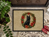 German Spitz Christmas Flowers Doormat 24H X 36W product image at NuMercy 3