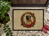 Bullmastiff Christmas Flowers Doormat 24H X 36W product image at NuMercy 3
