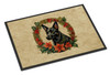Australian Kelpie Christmas Flowers Doormat 24H X 36W product image at NuMercy