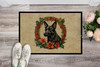 Australian Kelpie Christmas Flowers Doormat 24H X 36W product image at NuMercy 2