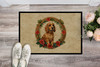 Cocker Spaniel Christmas Flowers Doormat 24H X 36W DAC2346 product image at NuMercy 2