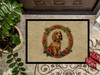 Cocker Spaniel Christmas Flowers Doormat 24H X 36W DAC2346 product image at NuMercy 3