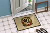 Saint Bernard Christmas Flowers Doormat 24H X 36W product image at NuMercy 4