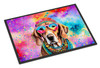 Weimaraner Hippie Dawg Doormat 24H X 36W DAC2567 product image at NuMercy