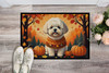 Bichon Frise Fall Doormat 24H X 36W product image at NuMercy 2