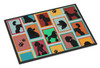 Lots of Black Standard Poodle Doormat 24H X 36W product image at NuMercy