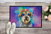 Schnauzer Hippie Dawg Doormat 24H X 36W DAC2552 product image at NuMercy 2