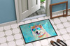 Samoyed Hippie Dawg Doormat 24H X 36W DAC2548 product image at NuMercy 4