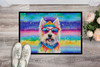 Westie Hippie Dawg Doormat 24H X 36W DAC2571 product image at NuMercy 2