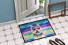 Westie Hippie Dawg Doormat 24H X 36W DAC2571 product image at NuMercy 4